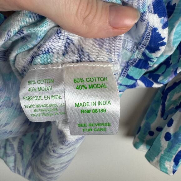 Lilly Pulitzer Womens Del Lago Tunic in Multi Salt in the Air Sz XS Preppy Beach - Picture 9 of 12